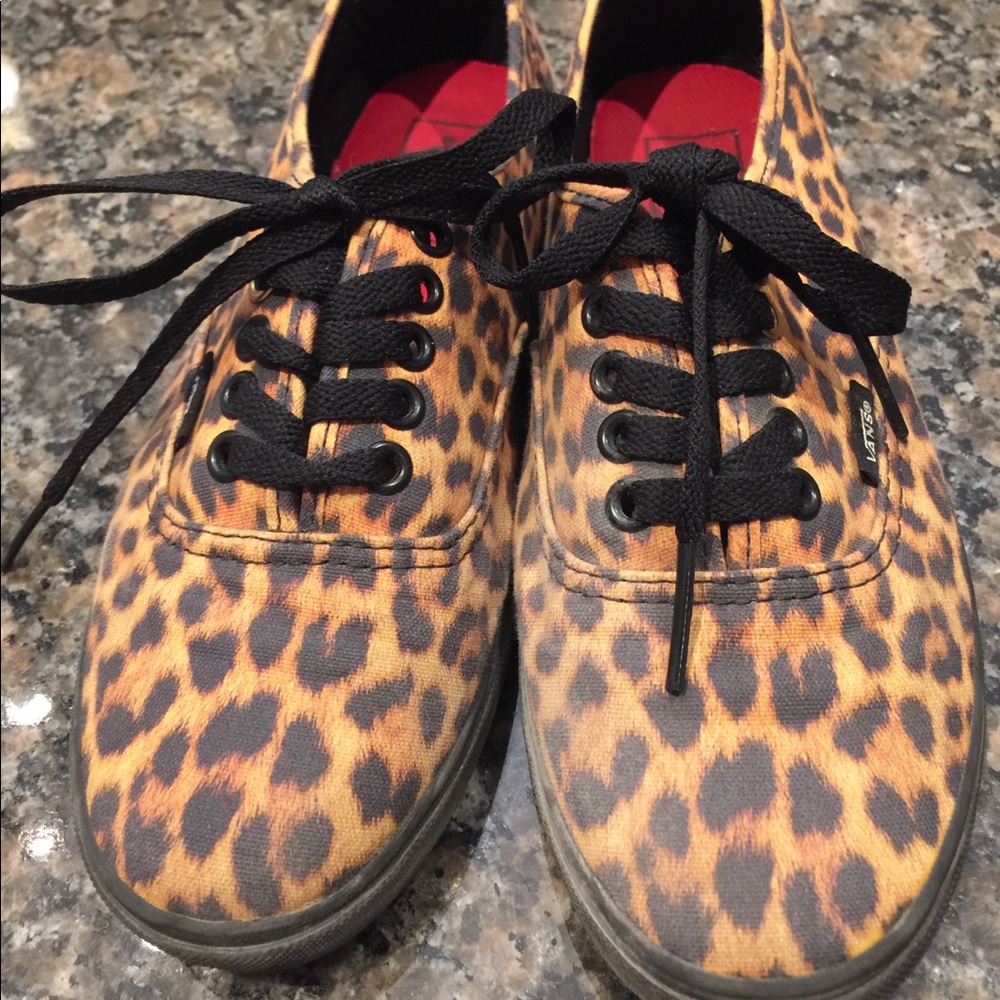 Vans Leopard Print Sneakers